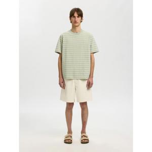 Selected Homme Eli Seersucker Short Sleeve O-Neck Tee